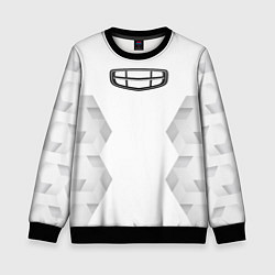 Свитшот детский Geely white poly, цвет: 3D-черный