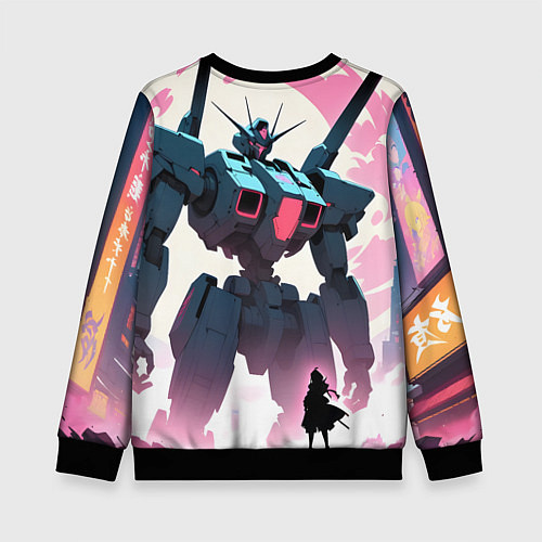 Детский свитшот Аниме и роботы / 3D-Черный – фото 2