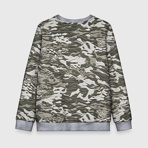 Детский свитшот Фактурный камуфляж / 3D-Меланж – фото 2
