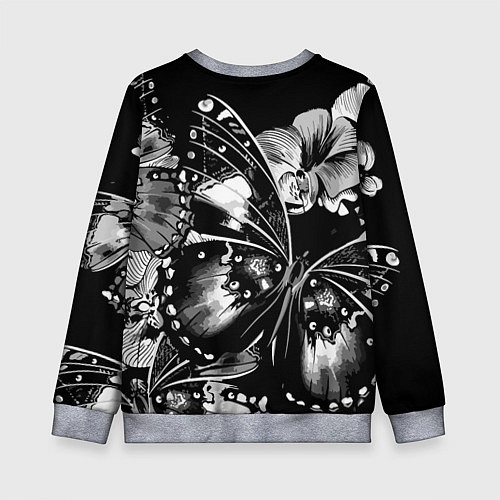 Детский свитшот Шинобу Кочо бабочка - убийца демонов / 3D-Меланж – фото 2