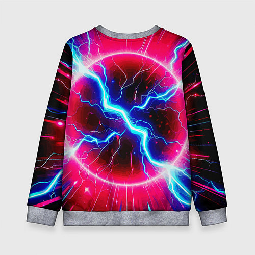 Детский свитшот Metallica - neon glow / 3D-Меланж – фото 2