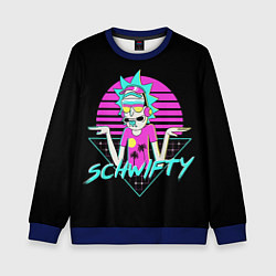 Свитшот детский Рик швифтует, цвет: 3D-синий