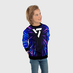 Свитшот детский Seventeen neon energy, цвет: 3D-черный — фото 2