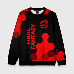 Детский свитшот Final Fantasy - red gradient вертикально