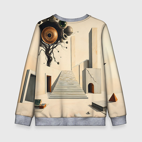 Детский свитшот Архитектурный сюр / 3D-Меланж – фото 2