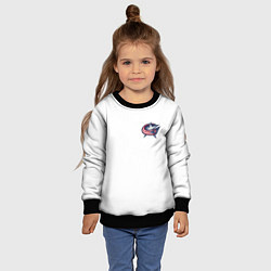 Свитшот детский Columbus blue jackets - Sergey Bobrovsky, цвет: 3D-черный — фото 2
