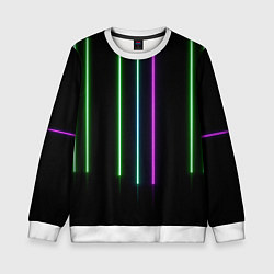 Детский свитшот Neon stripes