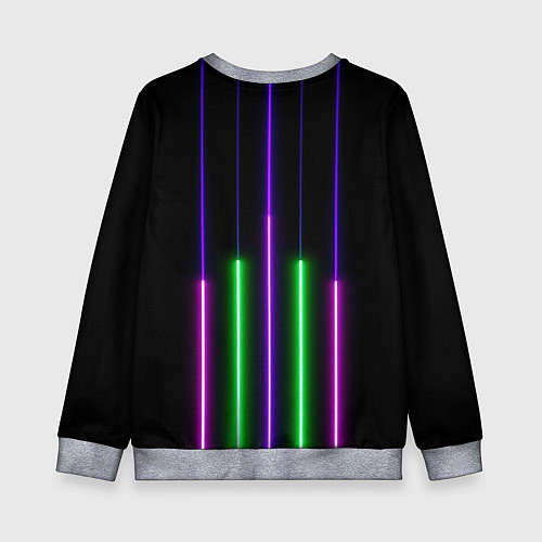 Детский свитшот Color Purple green pink / 3D-Меланж – фото 2