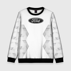 Свитшот детский Ford white poly, цвет: 3D-черный