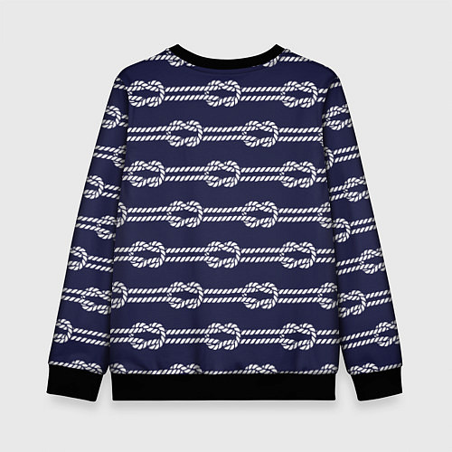 Детский свитшот Морские канаты / 3D-Черный – фото 2