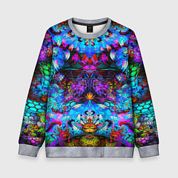 Свитшот детский Абстракция стекло узор, цвет: 3D-меланж