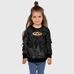 Свитшот детский Chery golden poly, цвет: 3D-черный — фото 2