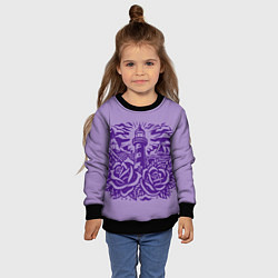 Свитшот детский Маяк с розами и корабли, цвет: 3D-черный — фото 2