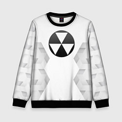 Свитшот детский Fallout white poly, цвет: 3D-черный