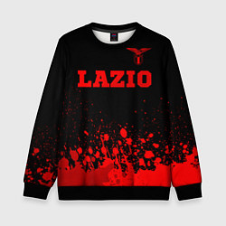 Свитшот детский Lazio - red gradient посередине, цвет: 3D-черный