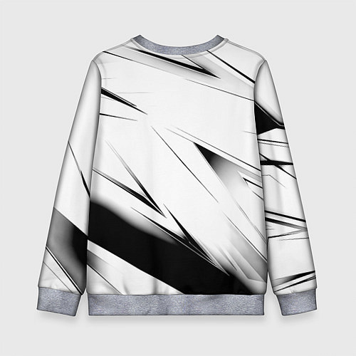 Детский свитшот Ведьмак stripes / 3D-Меланж – фото 2