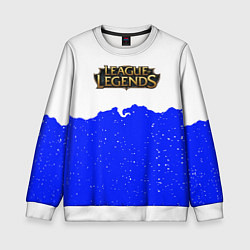 Свитшот детский League of Legends ночь, цвет: 3D-белый