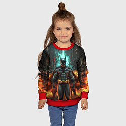 Свитшот детский Бэтмен эпик, цвет: 3D-красный — фото 2