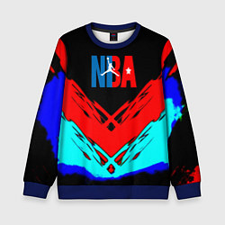 Свитшот детский NBA краски геометрия, цвет: 3D-синий
