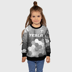 Свитшот детский Tesla - grey gradient посередине, цвет: 3D-черный — фото 2
