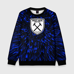 Свитшот детский West Ham blue energy, цвет: 3D-черный