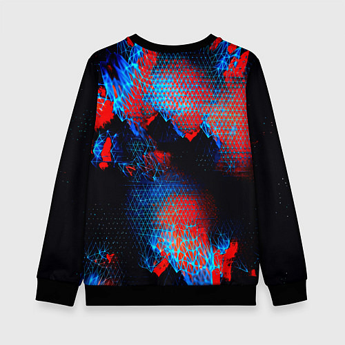 Детский свитшот Doom космическая абстракция / 3D-Черный – фото 2