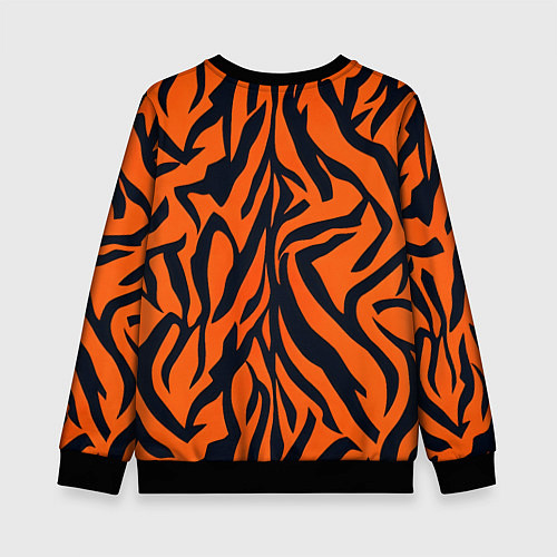 Детский свитшот Расцветка тигра / 3D-Черный – фото 2