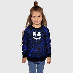 Свитшот детский Marshmello blue energy, цвет: 3D-черный — фото 2