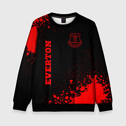 Детский свитшот Everton - red gradient вертикально