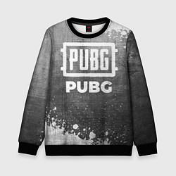 Свитшот детский PUBG - grey gradient, цвет: 3D-черный