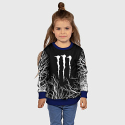 Свитшот детский Monster energy лес, цвет: 3D-синий — фото 2