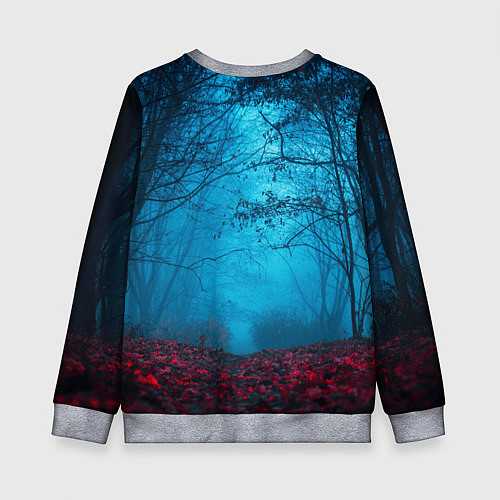 Детский свитшот Сектор газа вечерний лес / 3D-Меланж – фото 2