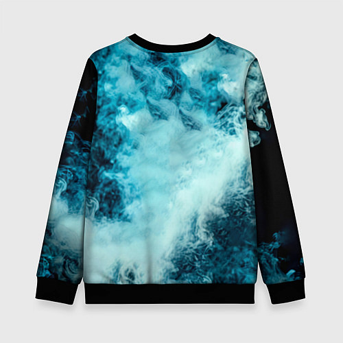 Детский свитшот Артуро Гатти в дыму / 3D-Черный – фото 2