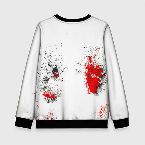 Детский свитшот Тайский боксер на белом / 3D-Черный – фото 2