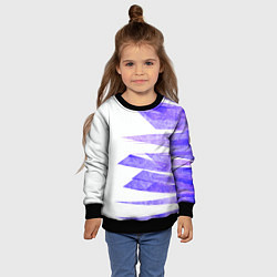 Свитшот детский Color white purple, цвет: 3D-черный — фото 2