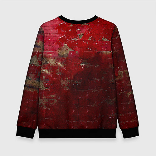 Детский свитшот Бойцовские перчатки на красном / 3D-Черный – фото 2