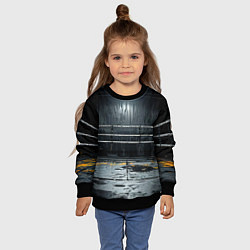 Свитшот детский Черный ринг, цвет: 3D-черный — фото 2