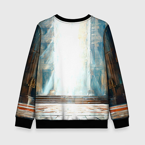 Детский свитшот Греко-римский борец / 3D-Черный – фото 2