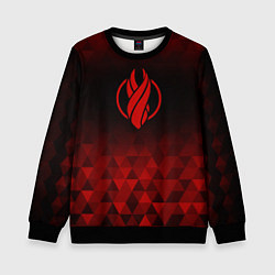 Свитшот детский Dead Space red poly, цвет: 3D-черный