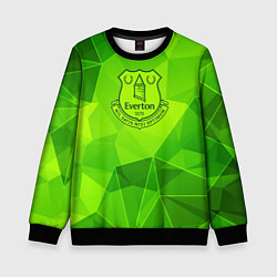 Свитшот детский Everton green poly, цвет: 3D-черный