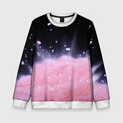 Детский свитшот Розовая текстура с лепестками