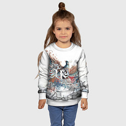 Свитшот детский Человек и Родина, цвет: 3D-белый — фото 2