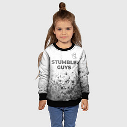 Свитшот детский Stumble Guys - white gradient посередине, цвет: 3D-черный — фото 2