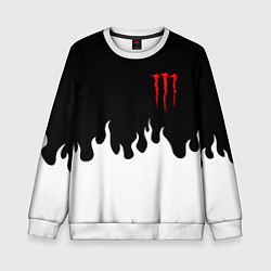 Детский свитшот Monster energy red logo