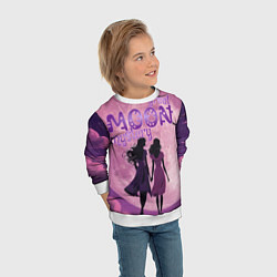 Свитшот детский Great moon mystery, цвет: 3D-белый — фото 2