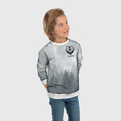Свитшот детский Лес мой храм - медведь русич, цвет: 3D-белый — фото 2