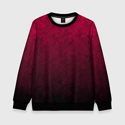 Свитшот детский Текстурный тёмно-розовый градиент, цвет: 3D-черный