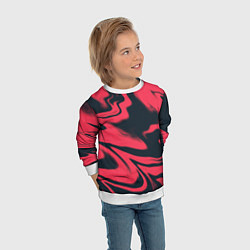 Свитшот детский Color black red, цвет: 3D-белый — фото 2