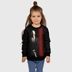 Свитшот детский Агент Hitman, цвет: 3D-черный — фото 2