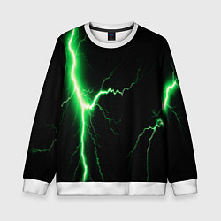 Детский свитшот Lightning green